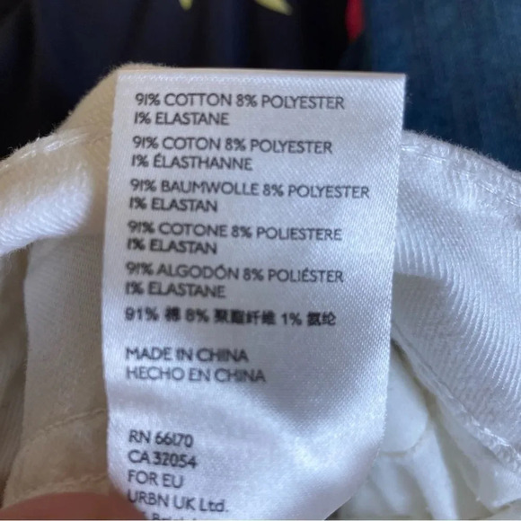 ANTHROPOLOGIE Pilcro and the Letterpress White Jeans Brass Details High Rise 27 - Picture 9 of 11